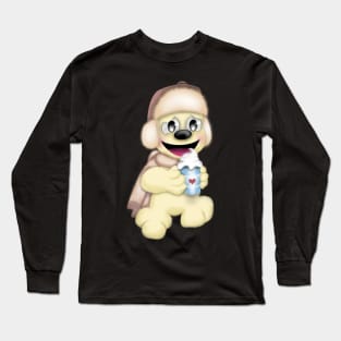 A cold bear with a hot drink Long Sleeve T-Shirt